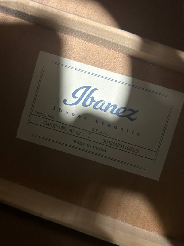 Акустическая гитара IBANEZ V54NJP-OPN 4