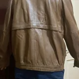 Men's leather bomber jacket XL 2