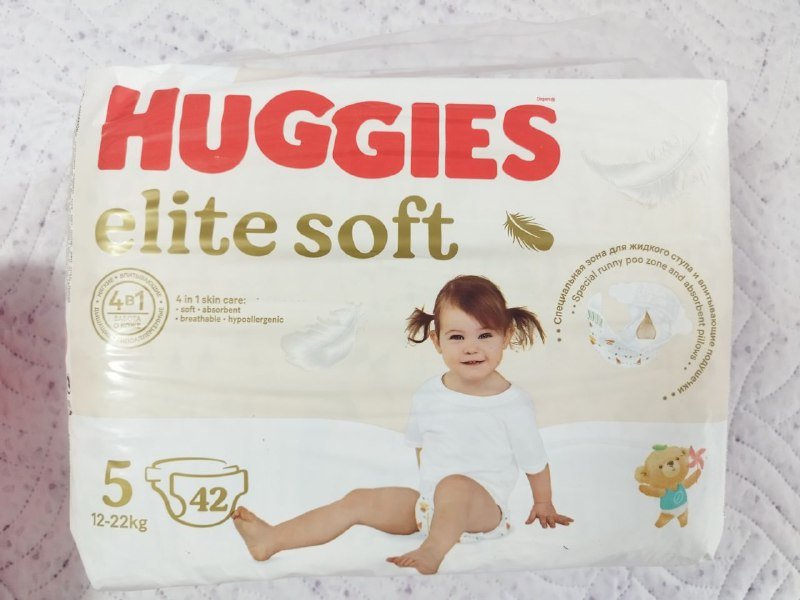 Подгузники Huggies Elite Soft и Ultra Comfort для девочек #5