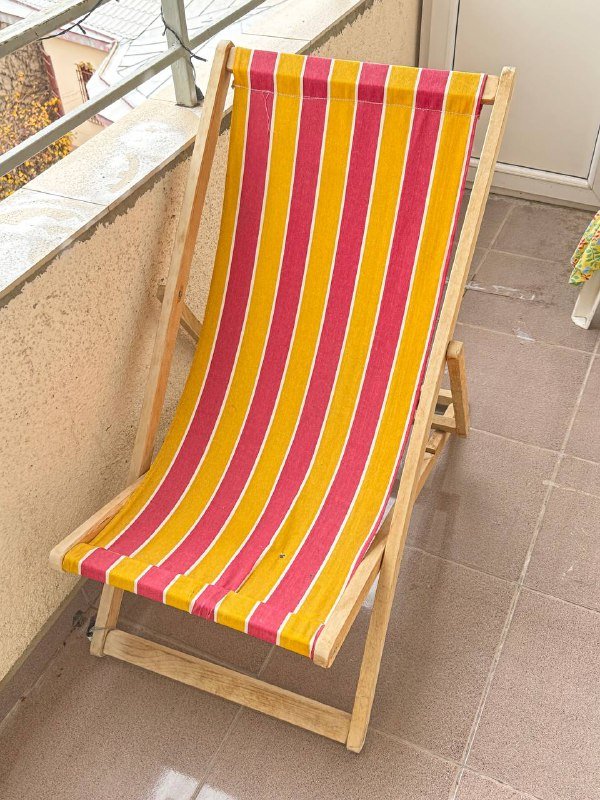 Раскладной шезлонг кресло для балкона