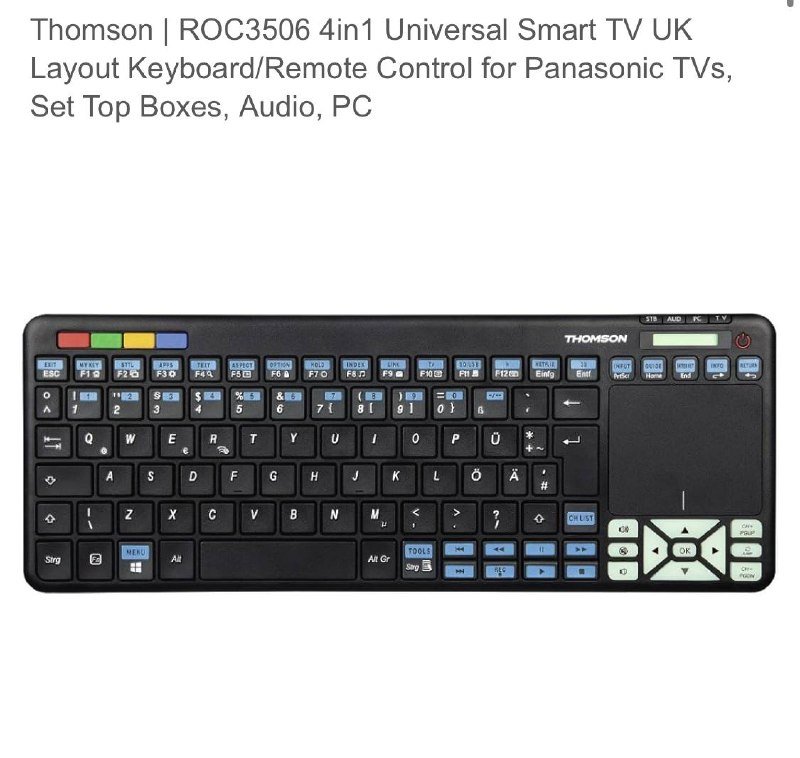 Клавиатура Thomson ROC3506 4in1 Universal Keyboard/Remote