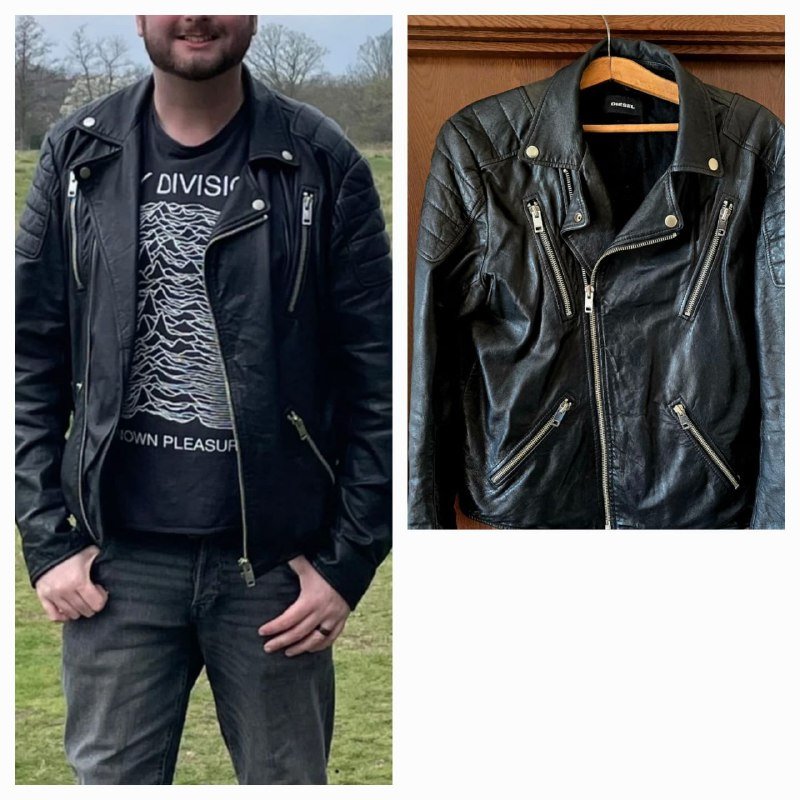Кожаная куртка Косуха Diesel размер XL-XXL