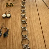 Серьги, браслет с подвеской, цепь 6