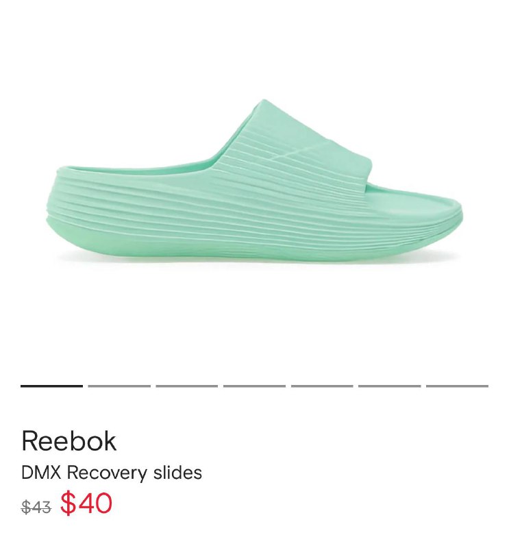 Unisex Reebok DMX Recovery Slides 4