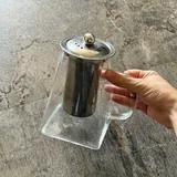 Стеклянный заварочный чайник с металлическим фильтром 2