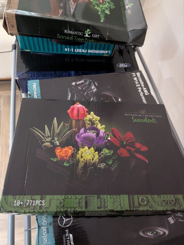 Конструктор с суккулентами 771 деталей