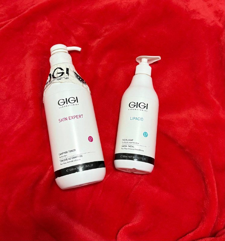 GIGI Skin Expert Camphor Toner, Lipacid Facial Soap