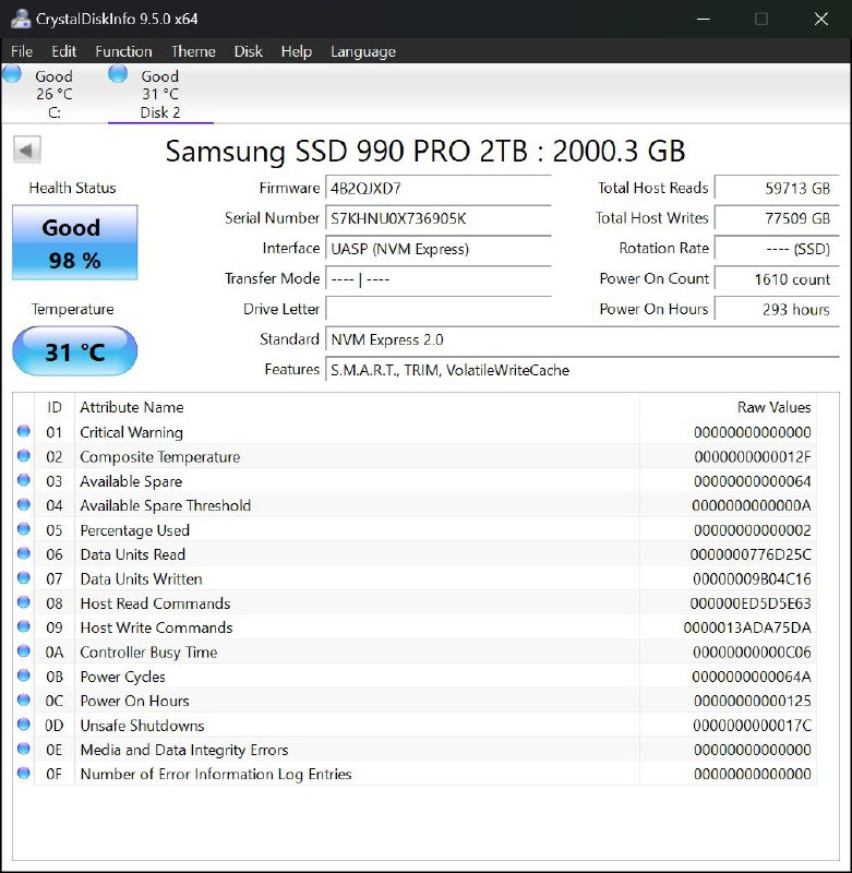 Ноутбук Lenovo ThinkPad X1 Carbon 6th Gen, Samsung 990 Pro 2TB SSD 6