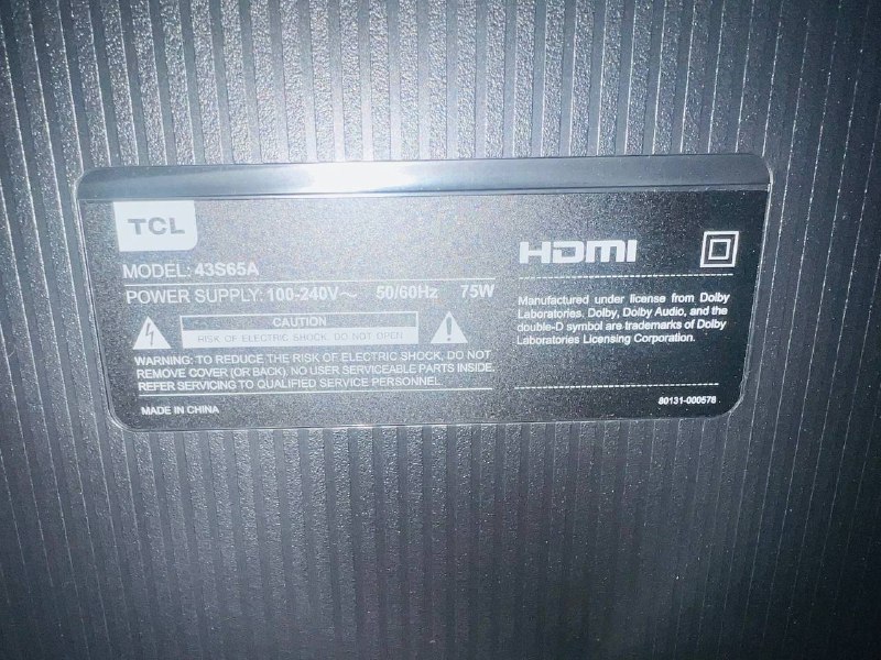 Телевизор TCL 43 дюйма 3