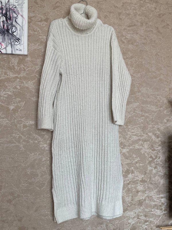 Вязаное осеннее платье H&M размер M