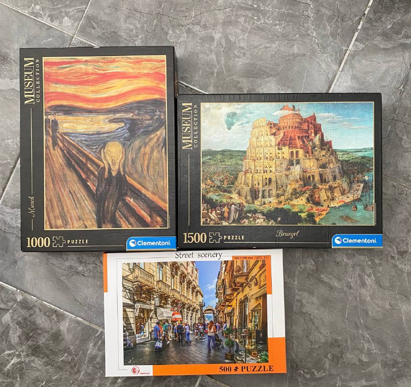 Пазлы на 1500, 1000, 500