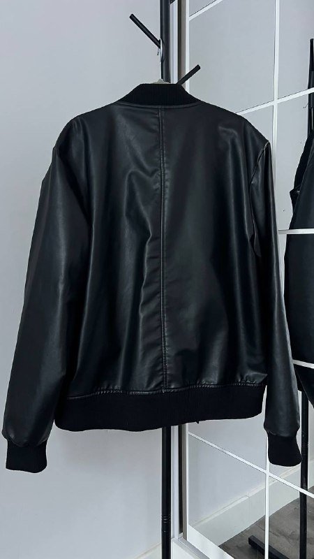 Кожаный мужской бомбер 2