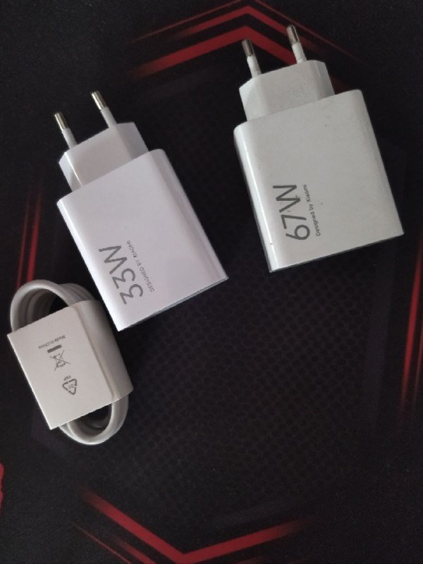 Зарядка 33W с кабелем, Зарядка 67W с кабелем