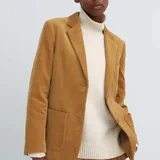Женский вельветовый костюм UNIQLO: пиджак и брюки 3