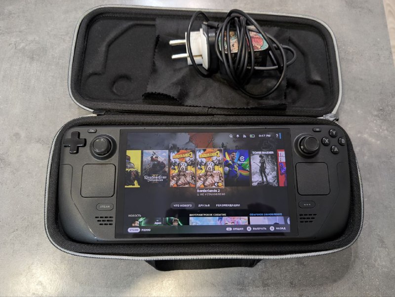 Steam Deck OLED 512GB, чехол, зарядка
