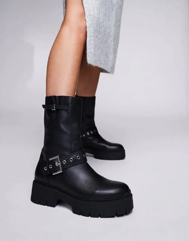 HUGO biker boots, Topshop biker boots 1