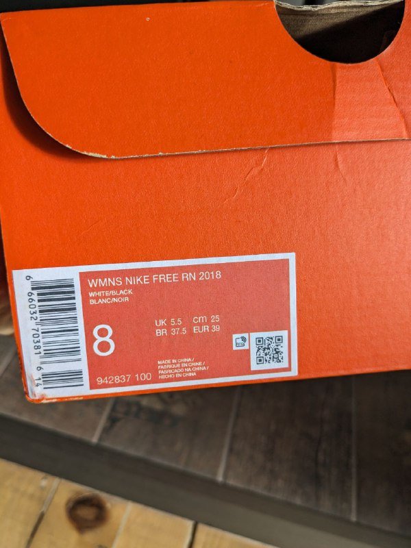 Кроссовки Nike Free RN 2018, 38 размер