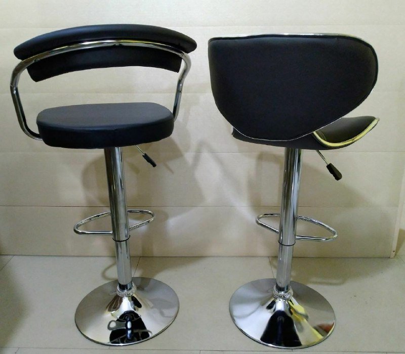 Барные стулья двух типов с регулировкой высоты, мягкие 3