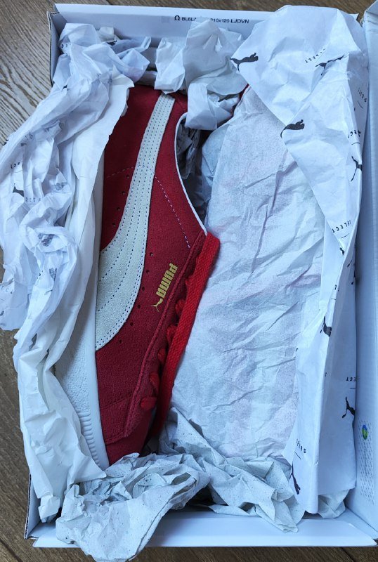 PUMA Suede VTG красные мужские кроссовки размер 46 7