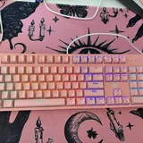 Розовая механическая клавиатура HAVIT KB871L 3