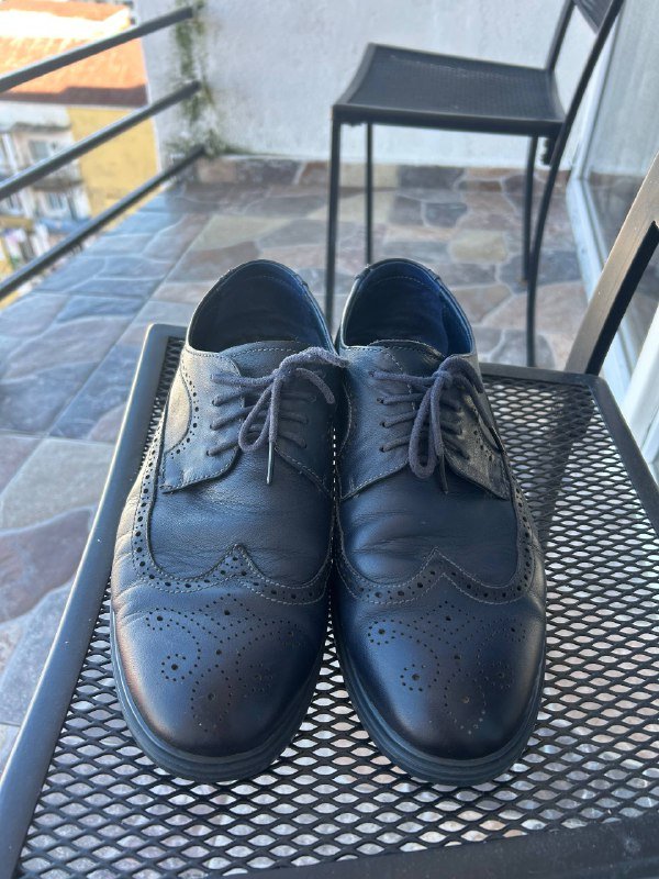 Мужской костюм, туфли синие 4