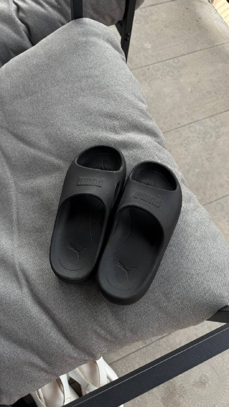 Шлепанцы черные Puma размер 34-35 2