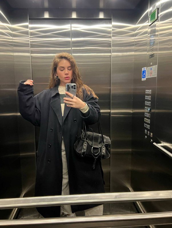 Винтажное пальто Adler Loden тёмно-синее L