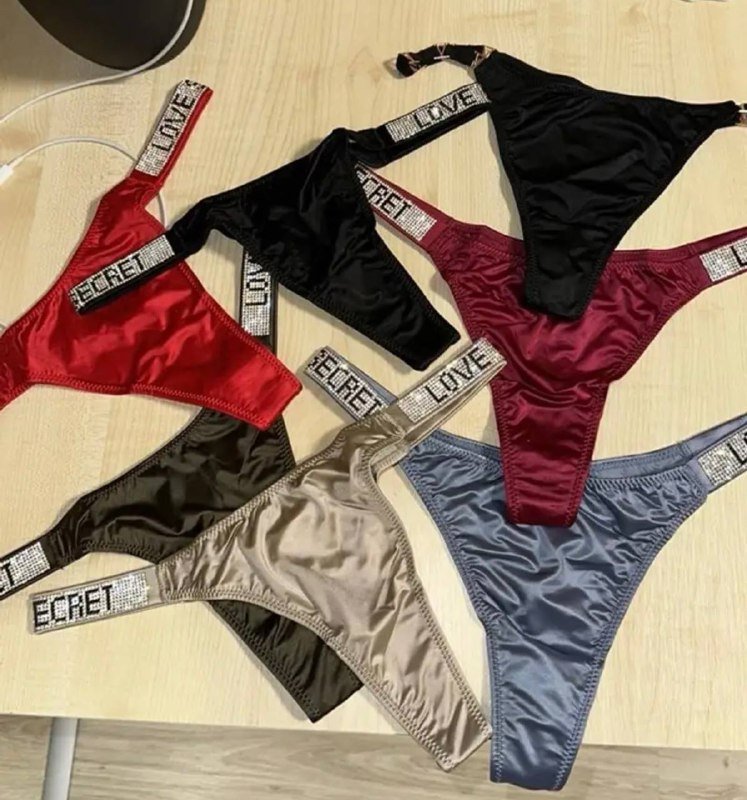 трусики стринги, комплект женского белья размер S 2