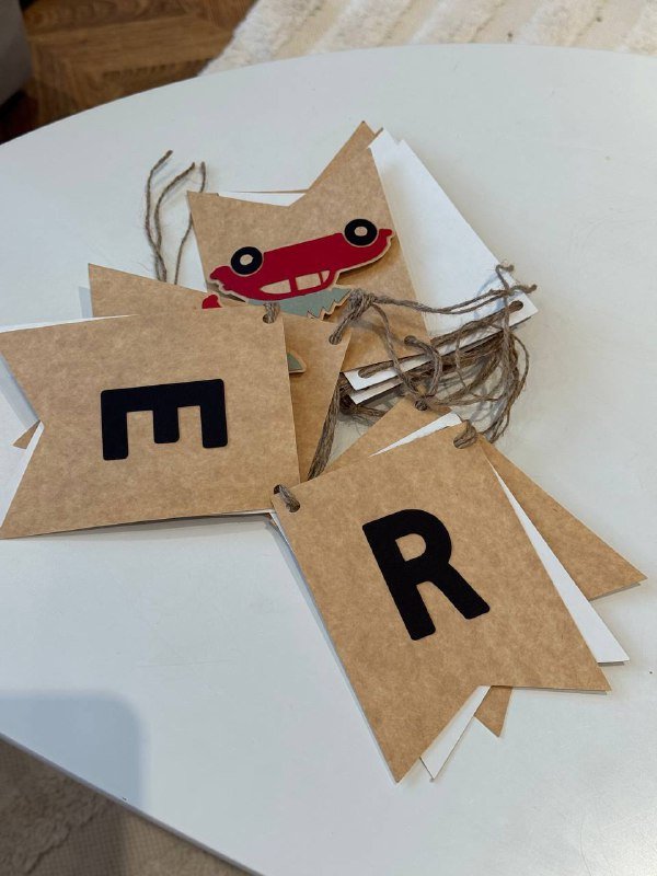 Гирлянда бумажная Merry Christmas 2