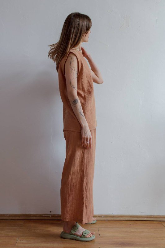 Костюмы и платья из муслина женские 5