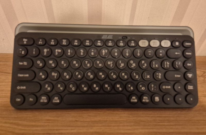 Беспроводная клавиатура 2E KS250 Slim Black EN/Cyrillic 7