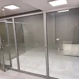Алюминиевые витражные окна и две двери 2