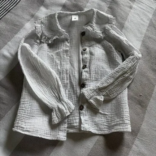 Белая муслиновая блузка