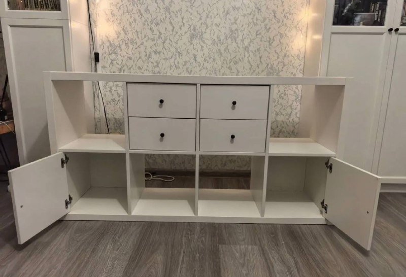 гриль Tefal OptiGrill, стеллаж с выдвижными ящиками 7