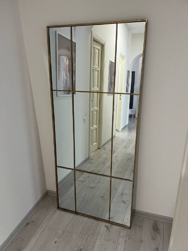 Зеркало золотая рамка 80x180