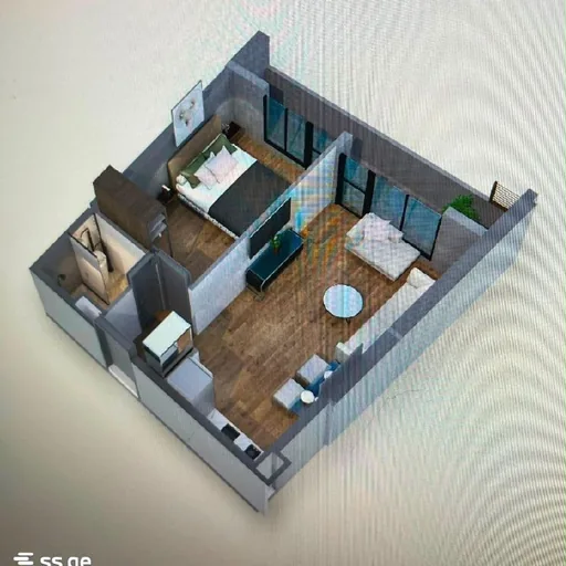 2-комнатная квартира 49 м² в 300 м от моря