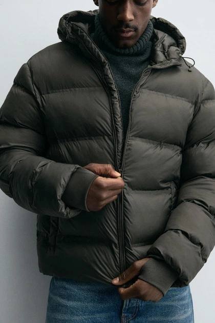 Мужская куртка Zara темно зеленая, Олимпийка унисекс 3