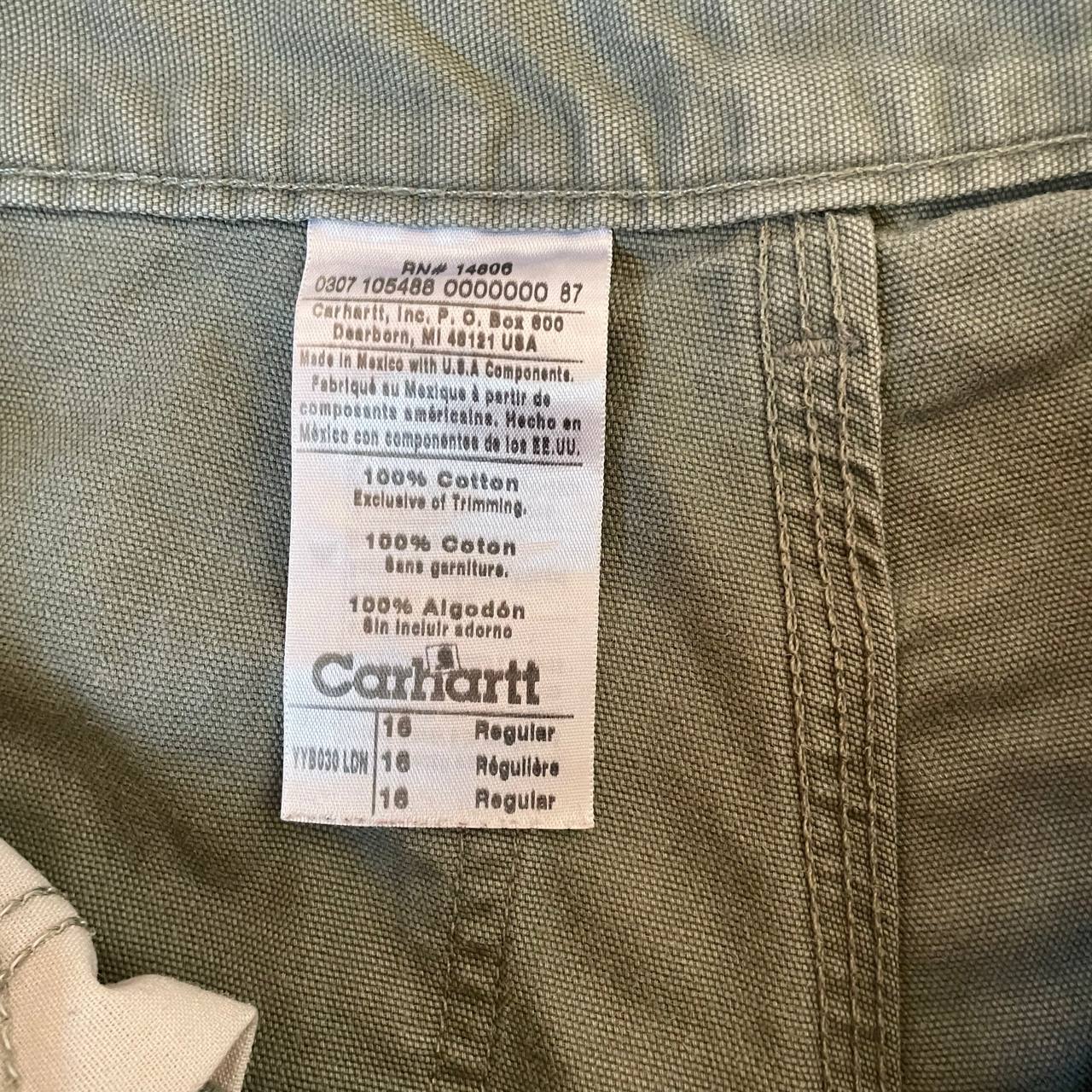 Carhartt green cargo shorts 6