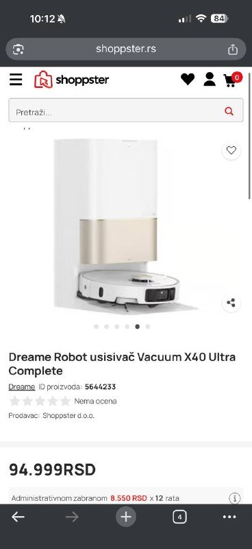 Робот-пылесос Dreame X40 Ultra со станцией