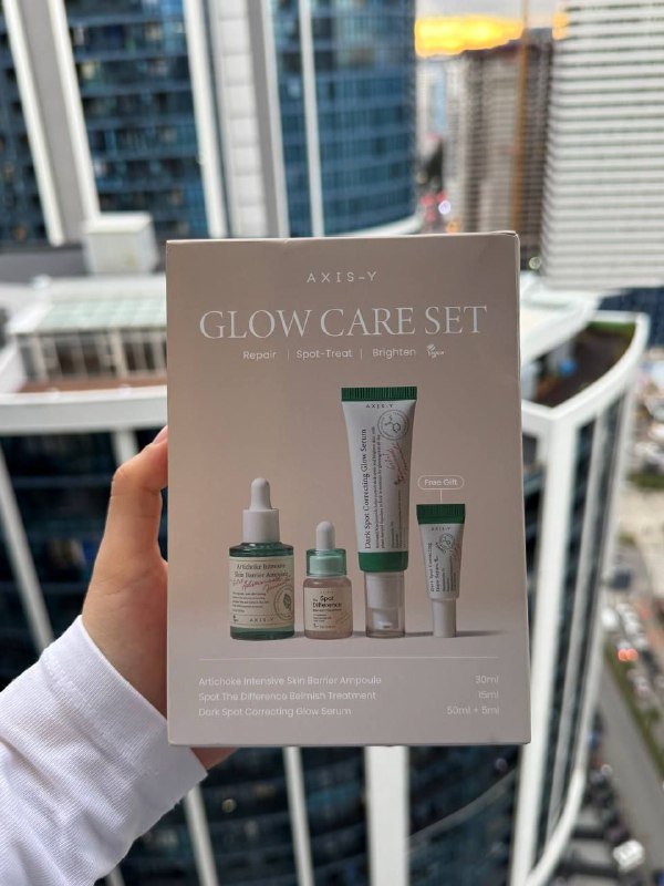 Набор по уходу за кожей Axis-Y Glow care set (4 средства)
