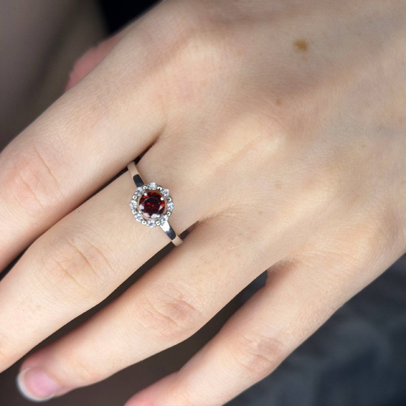 Серьги sokolov гранат серебро, Кольцо pepela jewelry гранат серебро 7