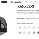Кепки Atlantis RAPPER-S 1