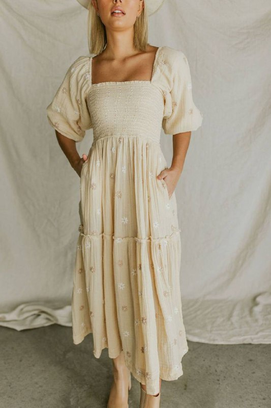 Платье-сарафан с рукавами-воланами 3