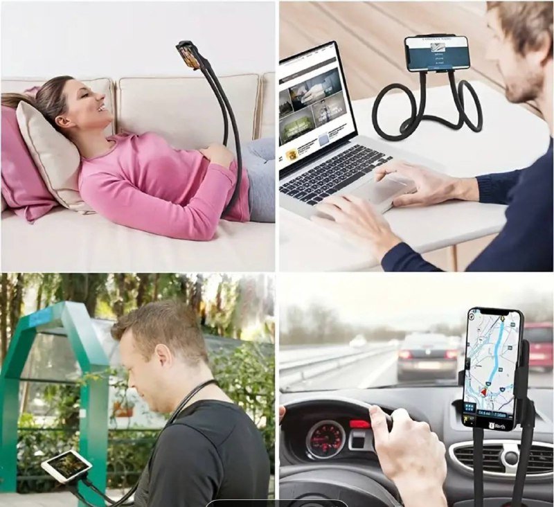 Универсальный держатель для телефона с шейной подставкой 5