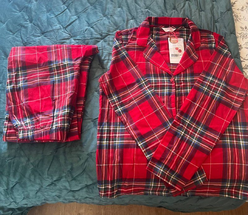 Женская хлопковая пижама комплект 3