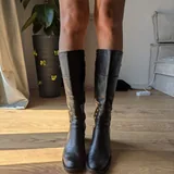 Винтажные кожаные сапоги 4