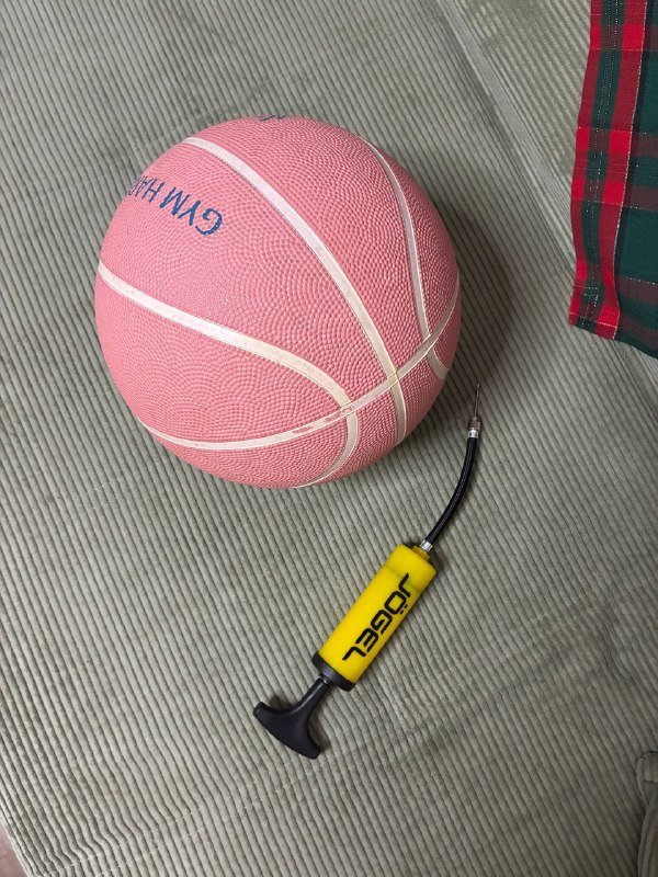 Мяч баскетбольный, насос