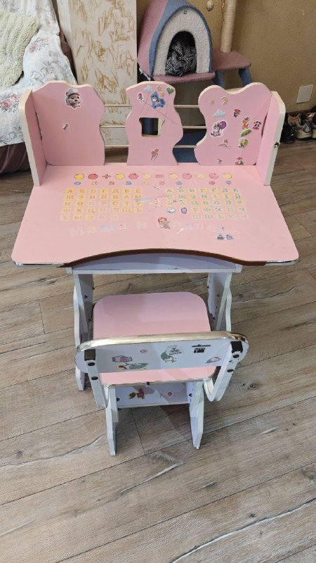 Детский стол и стул регулируемый