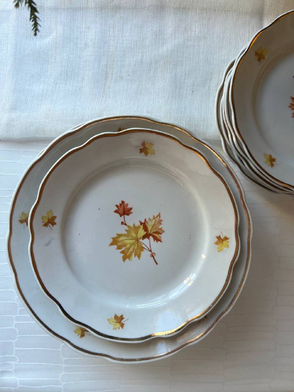 Столовые тарелки набор 6 шт большие, маленькие 1