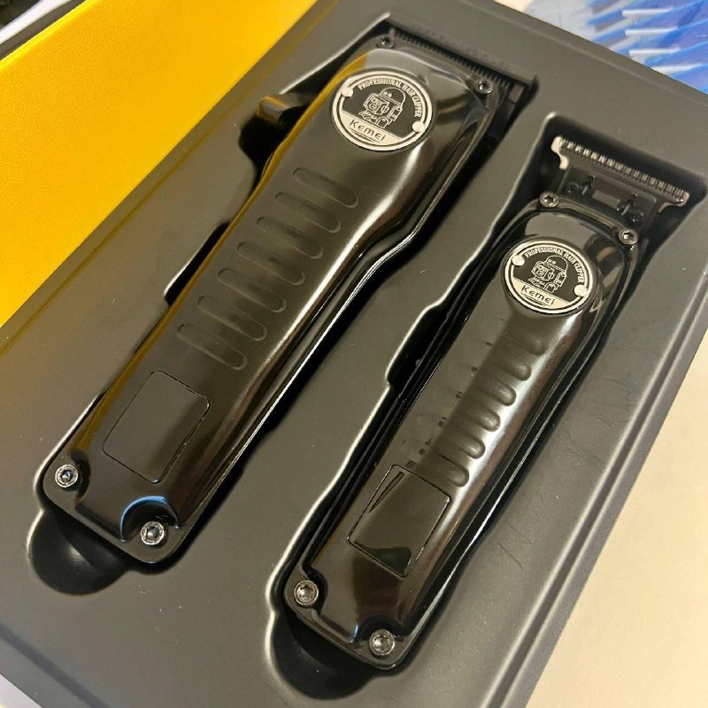 Беспроводной комплект для стрижки с машинкой и триммером Kemei 2